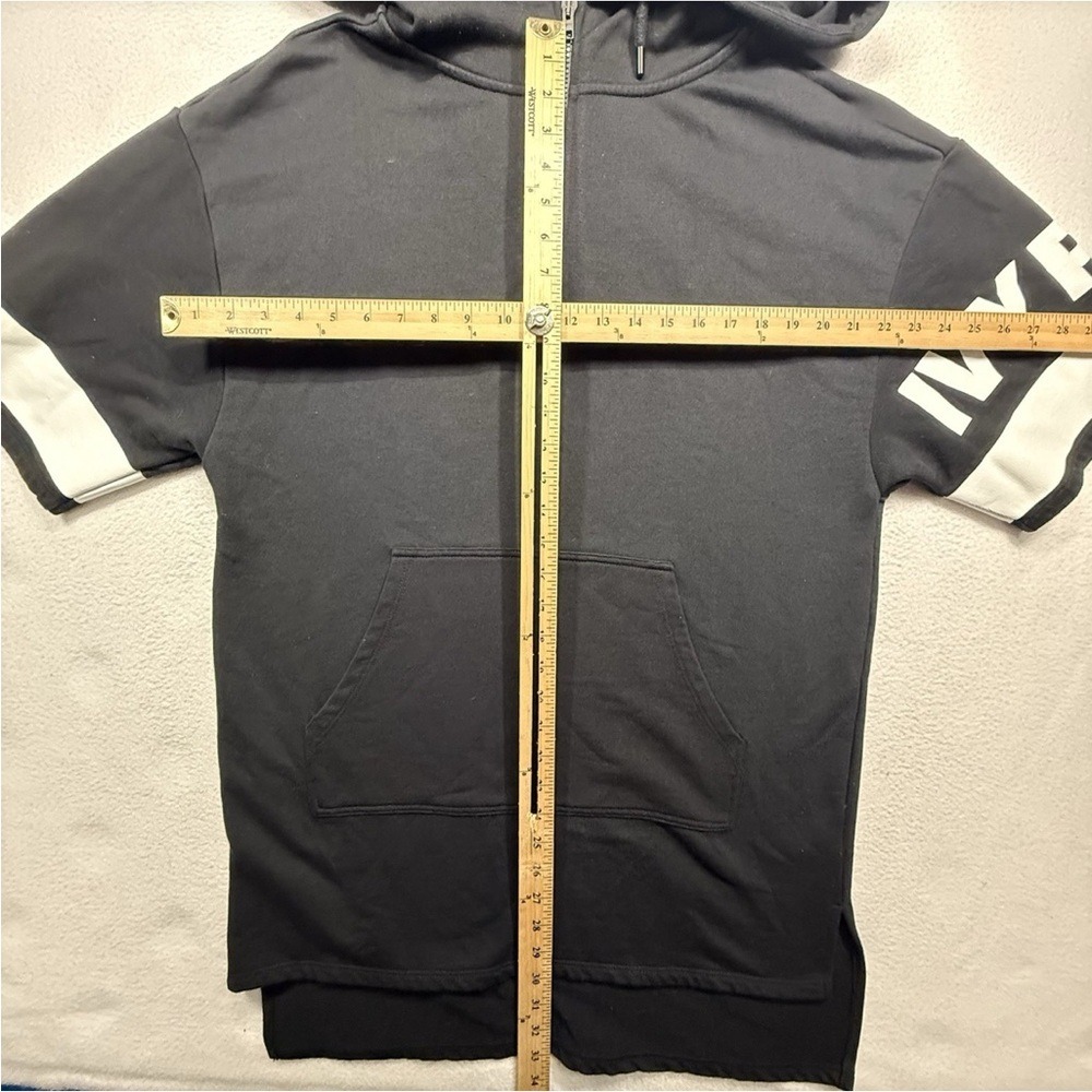 IVY PARK Black Hoodie with White Sleeve Accents size M - Picture 2 of 6